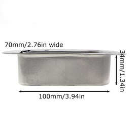 CChiai 3PCS 34x70x100mm Silver Rain Gutter Downpipe Drop Inlet Aluminium Downpipe Rain Gutter Adapter for Rain Gutter Water Main Replacement