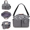 Diaper Bag Large Size Multi Pockets Gray Portable Diaper Tote