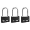 Master Lock Padlock, Covered Aluminum Lock, 1-9/16 in. Wide, Black,