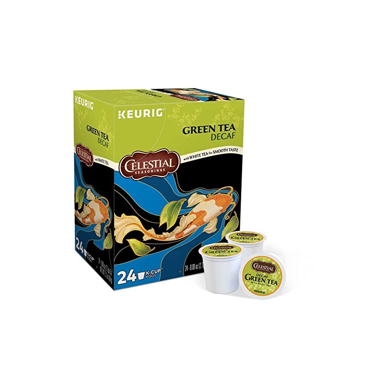 Celestial Seasonings Decaf Green Tea, K-Cup Portion Pack for Keurig