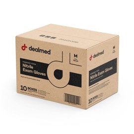 Dealmed Nitrile Exam Gloves Powder-Free Sky Blue Disposable Non-Irritating Latex Free Size Small (Case of 1000)