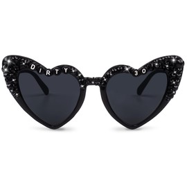 Suwaoo 30th Birthday Glasses - 'Dirty 30' Birthday Party Supplies，Birthday Glasses for Death to My 20s for My Youth Funny Thirtieth Birthday Gift Accessories Party Favors