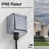 SuperInk Waterproof Outdoor 1-Gang 2-Way Light Switched,1Pack Single Weatherproof Light