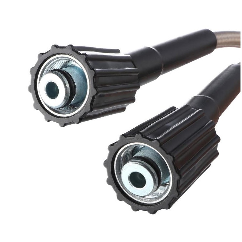 25-Foot Pressure Washer High Pressure Hose with m22 connector, Replacement