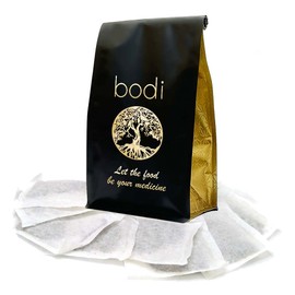 bodi : Green Tea Leaf Tea Bags 20 to 100 bags 100% Pure Natural Hand Crafted (100 bags)