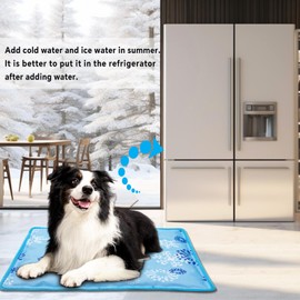 Cooling Mat for Dogs Cats Cool Blanket Water Injection Self Cooling Pads Pet Cool Mat Beds Dogs Cats Water Cooling Mat Indoor and Outdoor