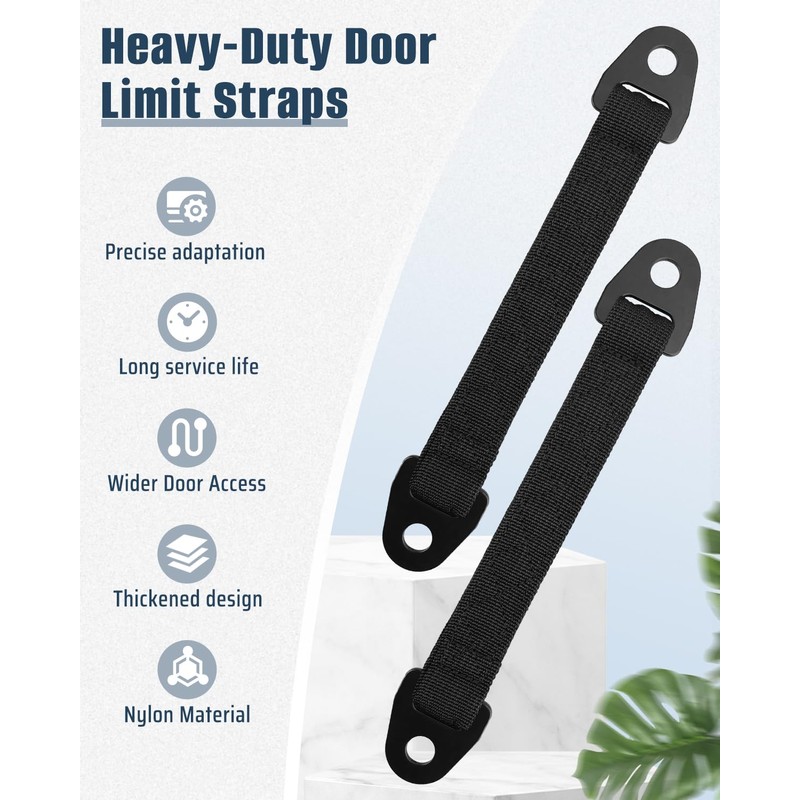 Heavy-Duty Door Limit Straps Fit for Can-Am Defender & Defender