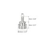 uxcell Knurled Thumb Screws, M3x6mm Brass Shoulder Bolts Grip Knobs