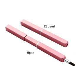 Exquisite Professional Lip Brush Applicators-Retractable Lipstick Brushes- Lipstick Gloss Makeup Brush Tool For Women and Girls (Pink)