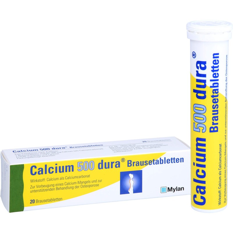 Calcium 500 Dura Effervescent Tablets (Pack of 20)