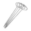 Outanaya 4PCS Heavy Duty Steel Tent Stakes Galvanized Ground Pegs