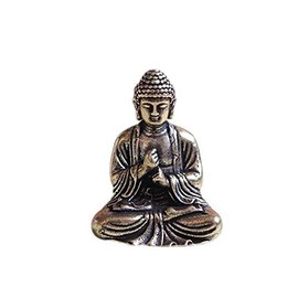 Dainichi Nyorai Buddha Statue Figurine Mini Chua Copper 3cm