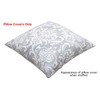 TreeWool, (2 Pack Cushion Covers Damask Accent in Cotton Canvas
