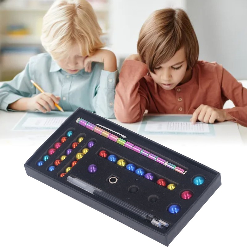 Magnetic Pen Decompression Magnetic Metal Pen Multifunctional Freely Combined Relieving