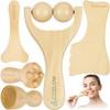 COZLOW Gua Sha Facial Massage Tool (5 Piece Set) Face