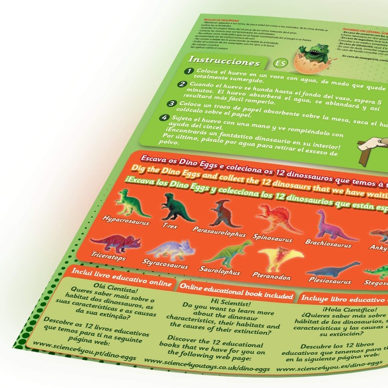 Science4you - Starter Kit di Uova di Dinosauro - Kit