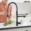 Oil Rubbed Bronze Kitchen Faucet,AIMADI Commercial Style Spring Kitchen Sink