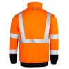 JORESTECH Pullover High Visibility 1/4 Zipper 100% Polyester ANSI Orange