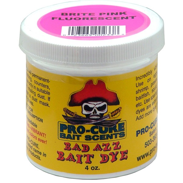 Pro-Cure Bad Azz Powder Dye, 4 oz, Brite Pink Fluorescent