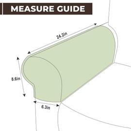 Taque Couch Arm Covers 2 Pcs Sofa Armrest Covers Stretch Couch,Armrest Cover for Chairs Scratch-Resistant Sofa Arm Cover Armchair Slipcovers,Grey