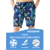 TEX2FIT 2-Pack Men's Swim Shorts with Pockets, Quick Dry Swim