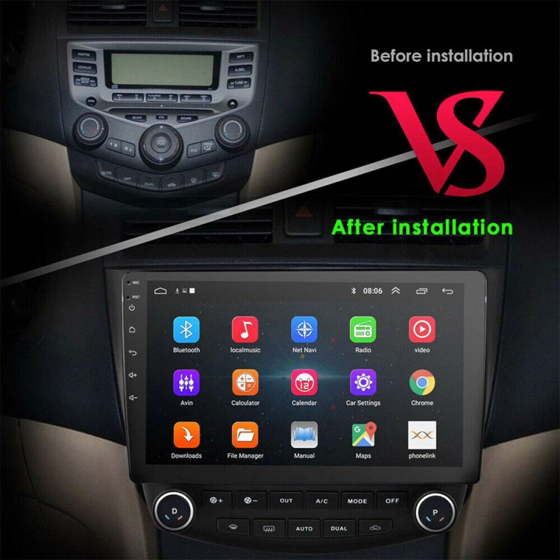 Apple CarPlay For Honda Accord 7 2003-2007 Android 13 Car