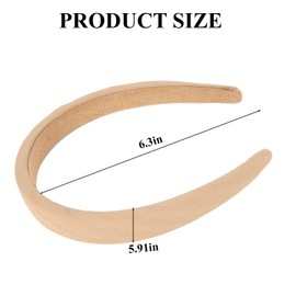 Norbiariz 5 Pack Plain Headbands for Women Cute Headbands Hair Accessories for Women Non Slip Headband Girls Fashion Cute Head Bands for Women's Hair Tiaras Headdresses