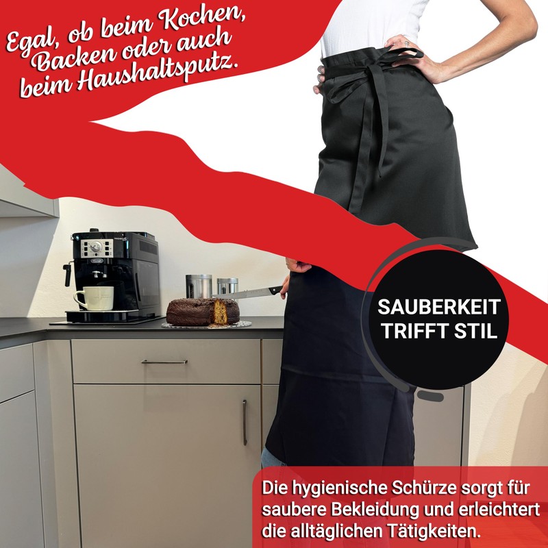 ZOLLNER Bistro Apron 65% Polyester, 35% Cotton, 95 x 100
