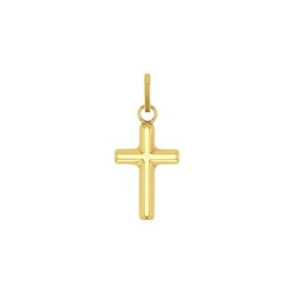 Amor 9038459 Unisex Unisex Pendant 1.9 cm Gold Cross Comes in Jewellery Gift Box, Gold, None