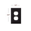 SleekLighting Single Duplex Wall plates | Decorative Bamboo Classic Beadboard