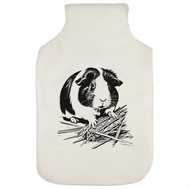 'Guinea Pig Munching On Hay' Hot Water Bottle Cover (HW00033534)