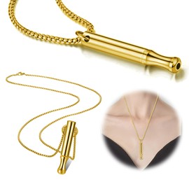 UOY Breathing Necklace, Meditation Breathing Necklace, Breath Necklace, Stress Relief, Mindful Breathing Necklace, Mindful Necklace for Pressure Relief, Reduces Anxiety, Stainless steels