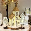 Carousel Home LED Ceramic Christmas Church | Light Up Ceramic