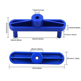 TorSor 2 Pack Center Scribe Line Locator Scriber Center Finder Marker Positioner Positioning Ruler Scribing Gauge Centerline Measuring Tool for Woodworking Wooden DIY