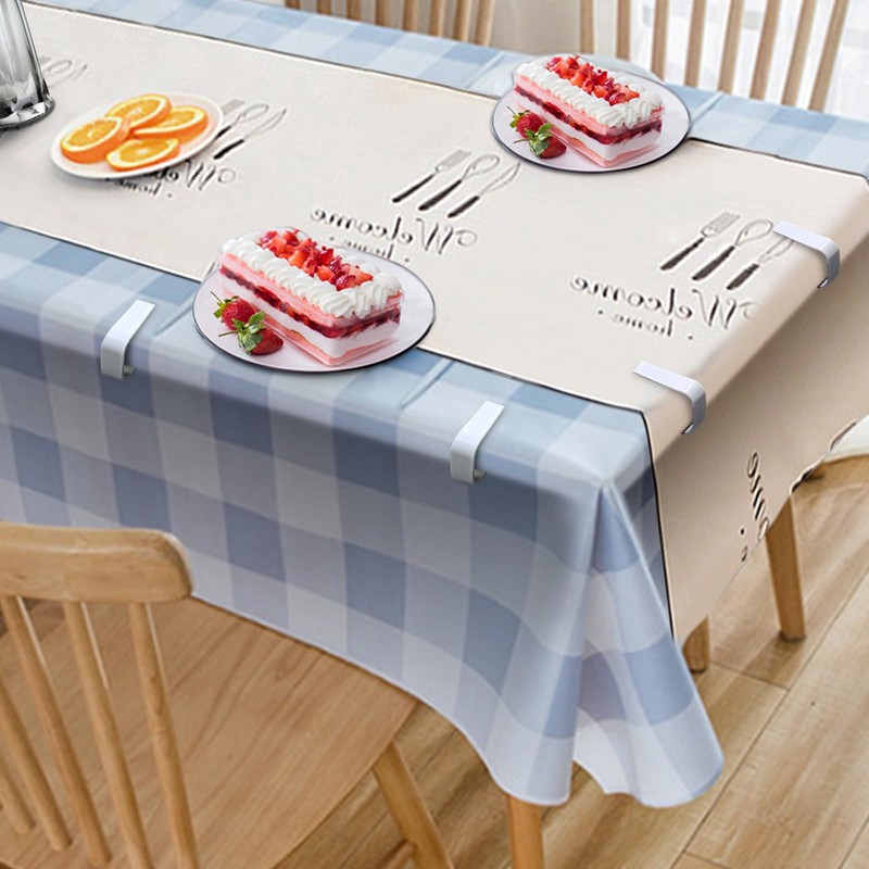 Andiker 8 Pcs Tablecloth Clips, Reusable Lightweight Plastic Picnic Tables