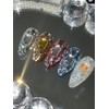 Glitter Gem Handmade Nail Tips - Pink / 글리터젬 수제네일팁