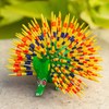 NOVICA Artisan Handmade Copal Wood Alebrije Yellow Green Porcupine Sculpture