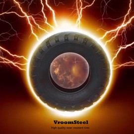 VroomSteel 2 Pack ATV Tires 24X8.00-14 ATV Tires, 14 Rim ATV/UTV Tires, 4PR Mud Trail Tires(Set of 2, Tubeless)