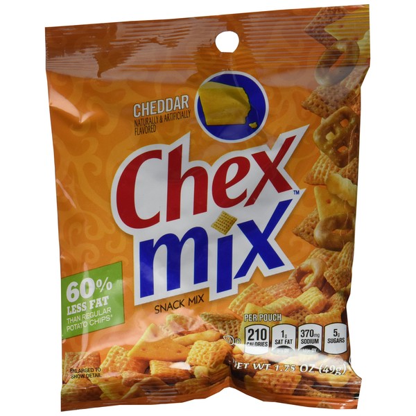 Chex Mix Cheddar, 1.75 Oz (Pack of 60)