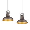 zeyu 2 Pack Farmhouse Pendant Light Fixtures, 11-inch Ceiling Hanging