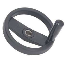 Round Hand Wheel Revolving Knob Handle 2 Spoked Lathe Milling Machine Grinder Handwheel 16mm Center Hole 160mm Outer Diameter