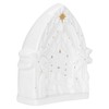 Kurt S. Adler Battery Operated Porcelain Light-Up Nativity, 6-Inches, White