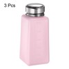sourcing map 3pcs Solvent Alcohol Dispensers 250ml(8.5oz) Push Down Liquid