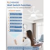 ZMISHIBO 1 Pack 17.9 Inch Socket Fan Light with Remote,
