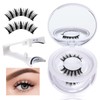 DAGEDA 2 Pairs Magnetic Eyelashes, Reusable Natural Look Lashes Kit,