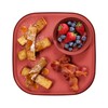Madesmart dipware Dinner Plate with Collapsible and Removable Dip Bowl