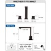 HEYMYTAP Oil Rubbed Bronze Bathroom Faucet 3 Hole, Brass 8