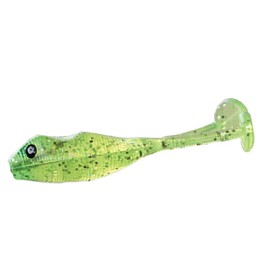Creme Frisky Frog Lure - 7 Count Pack, Choose the Color You Need for Pro Fishing - Chartreuse Glitter
