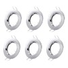 Hsthe Sea Set of 6 Recessed Light Frames, Ceiling Mounting
