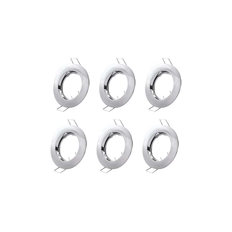 Hsthe Sea Set of 6 Recessed Light Frames, Ceiling Mounting